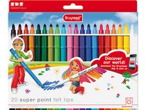 Super point felt tips set 20