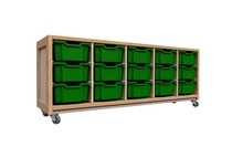 Kast 080 met 4 tussenpanelen en 15 laden