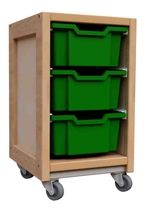 Kast 003 Wit met 3 laden