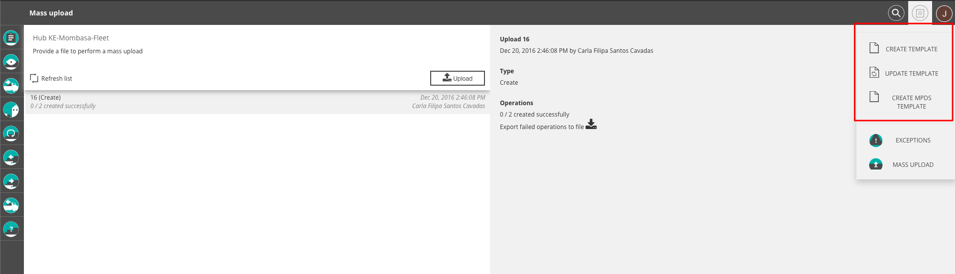 Driver Management Create