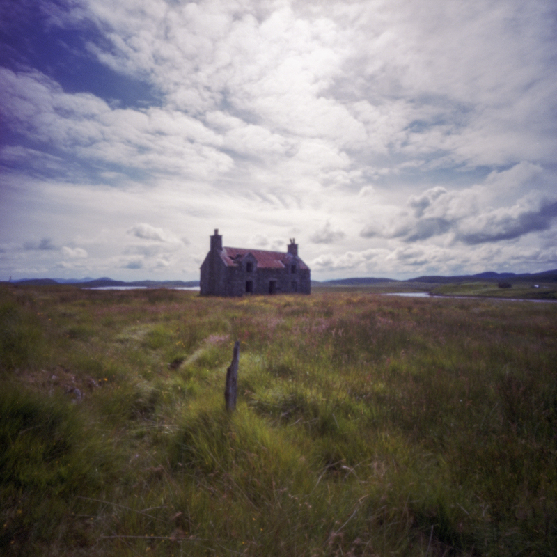 Abandoned House, Callanish II, pinhole, fujifilm