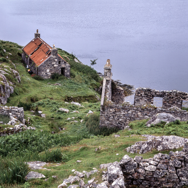 Manish on the Golden Road, Harris, Outer Hebrides, decay, crofts