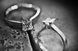 Princess Cut Diamond & 18ct White Gold