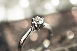 18ct White Gold Six Claw Solitaire