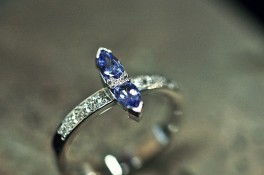 Marquise Tanzanite & Diamonds