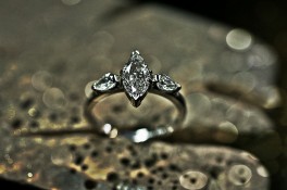 Marquise & Pear Drop Diamonds Set In Platinum