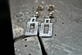 Vintage Diamond Dress Earrings