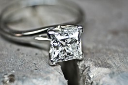 Princess Cut Diamond & Platinum