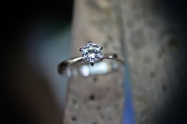 Palladium diamond solitaire