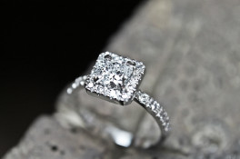 princess cut cluster