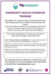 Big Ambitions Community Health Champion