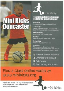 Mini Kicks is coming to Bullcroft Memorial Hall