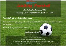 Walking Football - Relaunching this September!