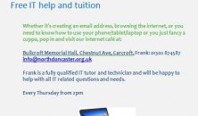 IT classes continue at Bullcroft Memorial Hall...