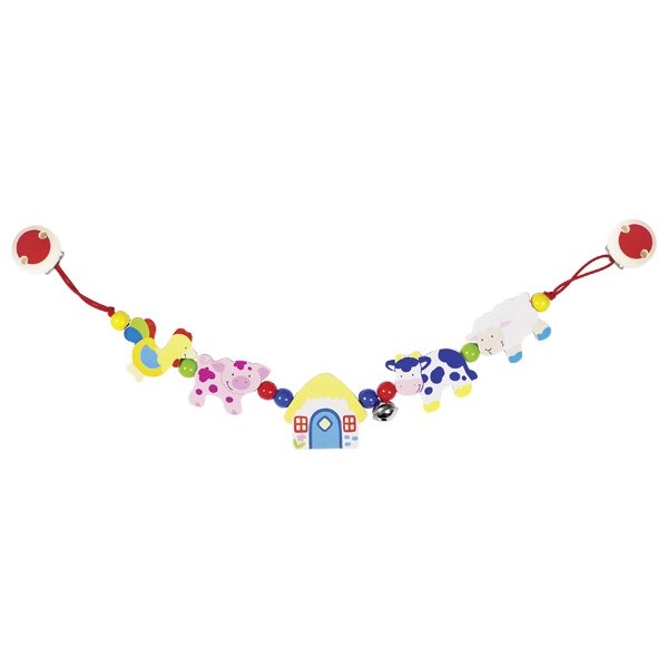 Heimess Pram Chain Farm Animals (with 