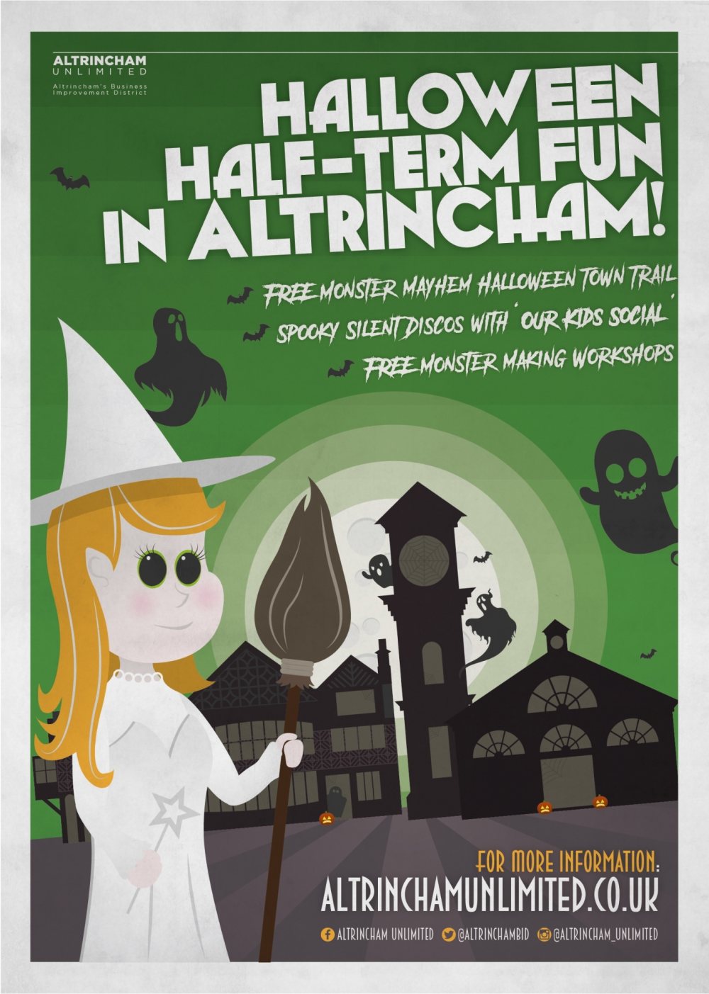 Join Altrina, Altrincham’s Good Witch, for family fun this October Half-Term