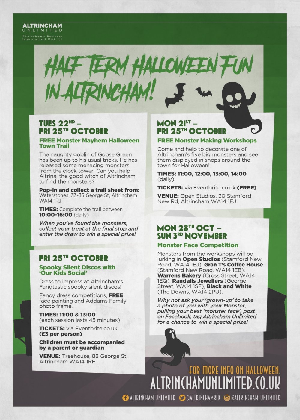 Join Altrina, Altrincham’s Good Witch, for family fun this October Half-Term