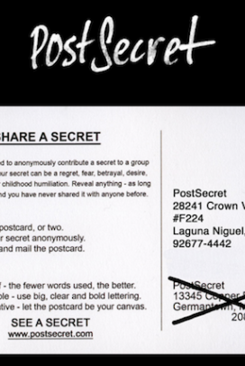 I love checking the website every Sunday for new post card secrets. Feels old fashioned having to wait week to week somehow!