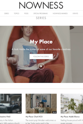 My Place onNowness is one of the best things ever