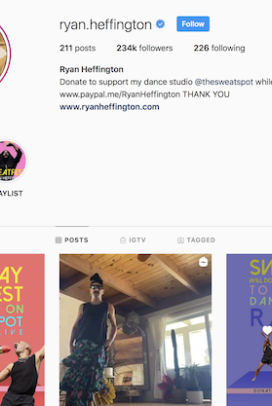 Ryan Heffington Live Streaming Dance Class