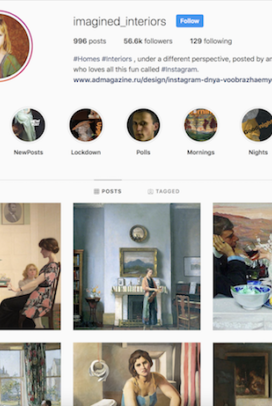 For a beautiful collection of paintings & a drop of nourishment in your feed