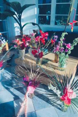 Fresh flowers all over the house!