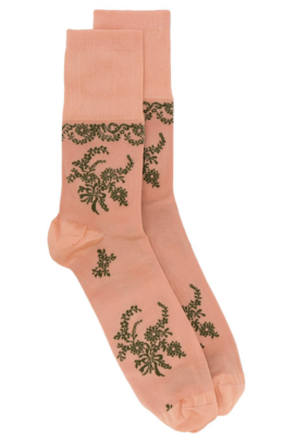 Floral Jacquard Socks