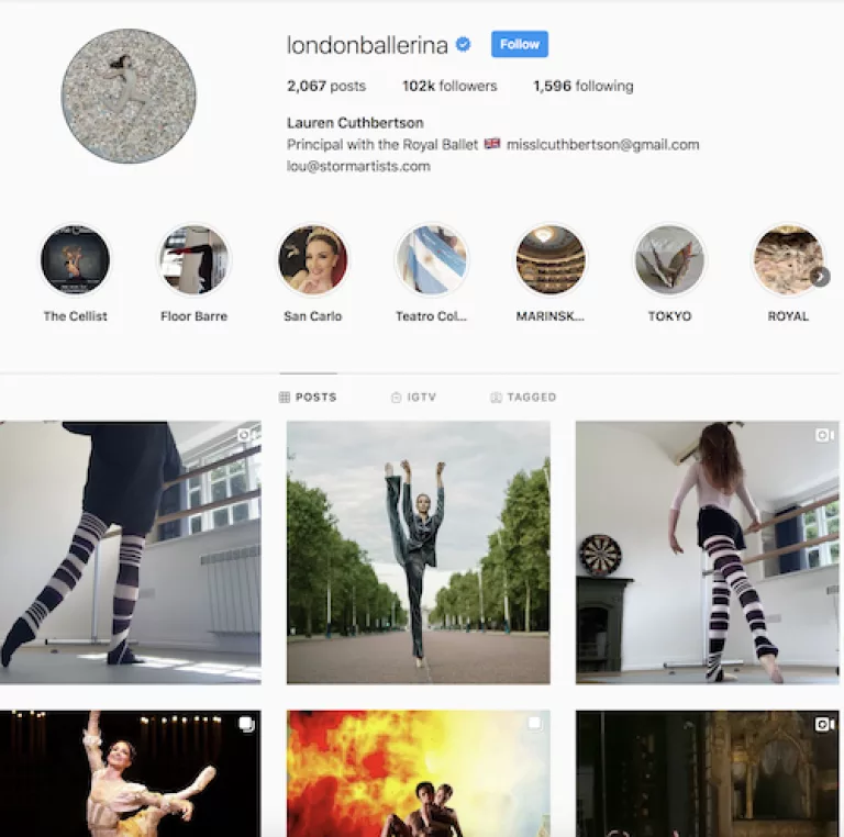 An inspiring Ballerina