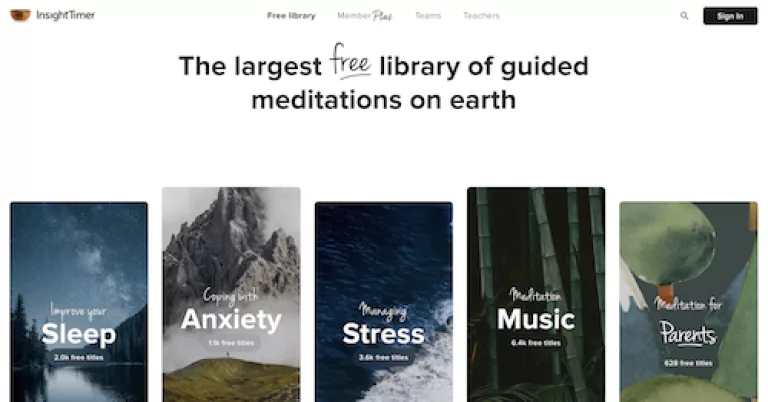 Insight Timer App is a life-saver for me and has guided meditations, talks and soundscapes you can search by topic, key word or duration. They have lovely meditations for children too.