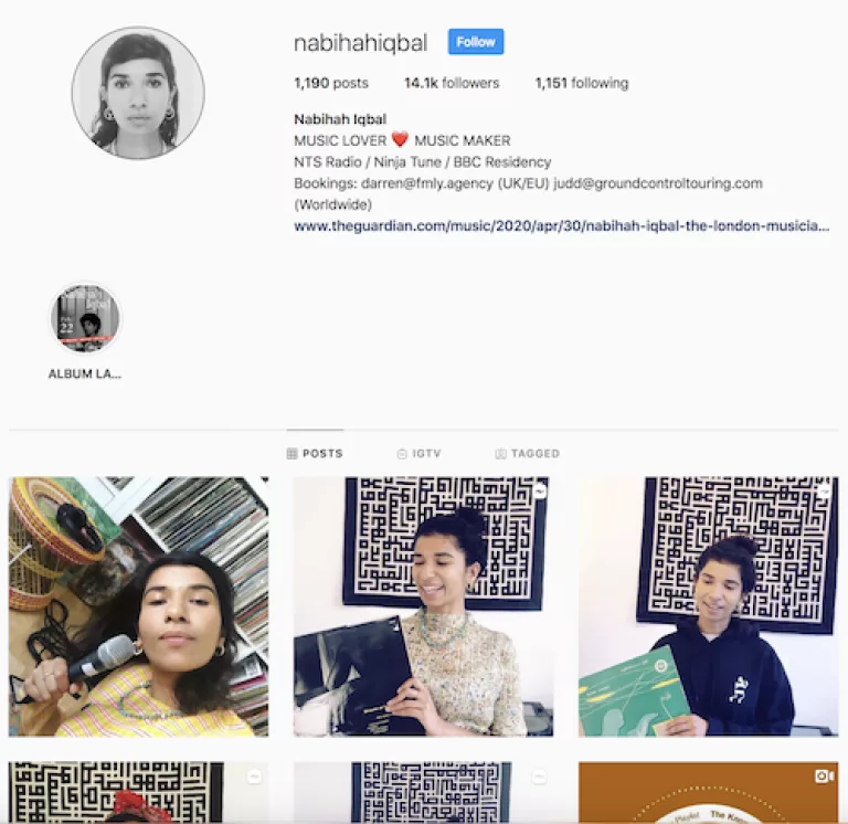 Nabihah Iqbal is doing vintage vinyl album reviews of music from around the world.