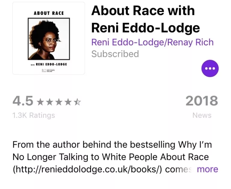 About Race with Reni Eddo Lodge
