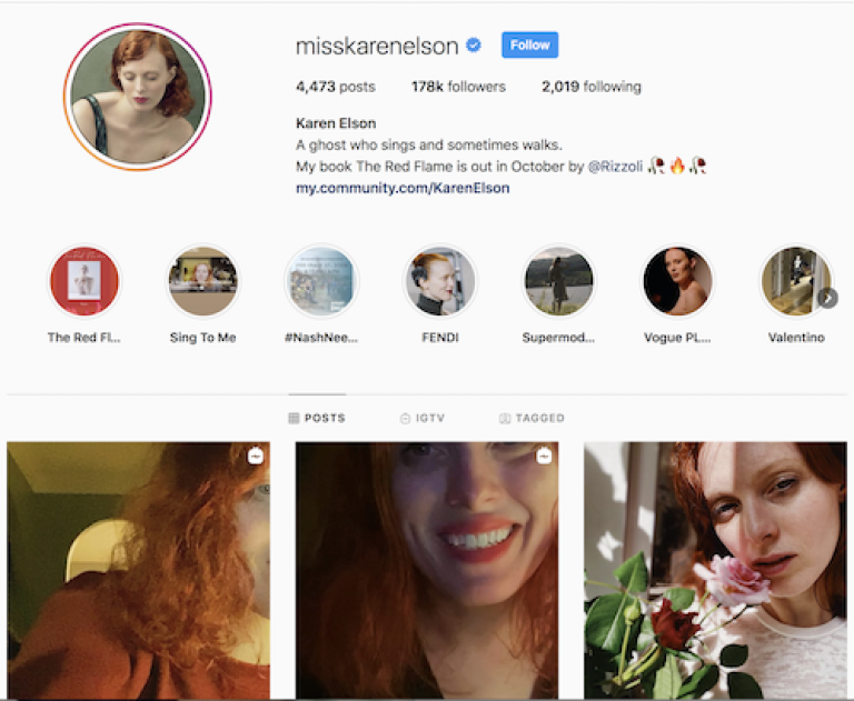 Karen Elson’s singing