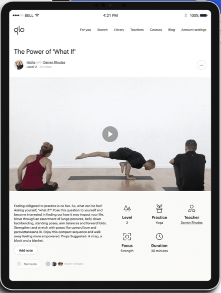For my daily yoga practice