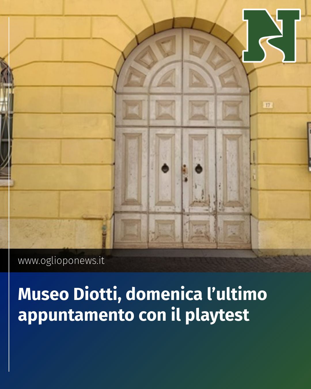 Post Instagram @redazione@oglioponews.it: Museo Diotti, domenica l’ultimo appuntamento con il playtest...