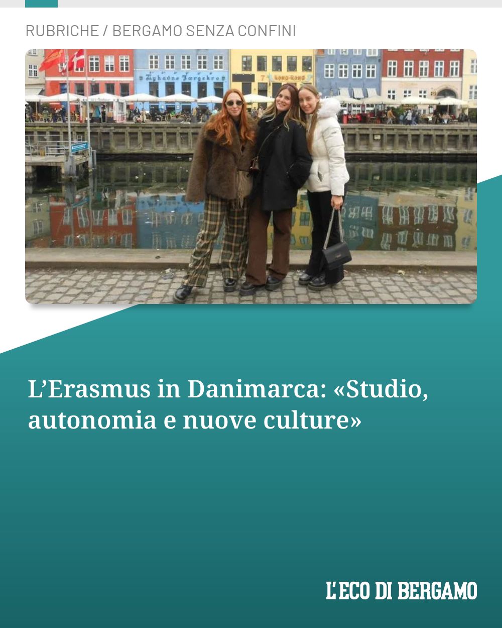 Post Instagram @ecodibergamo: L’Erasmus in Danimarca: «Studio, autonomia e nuove culture»...