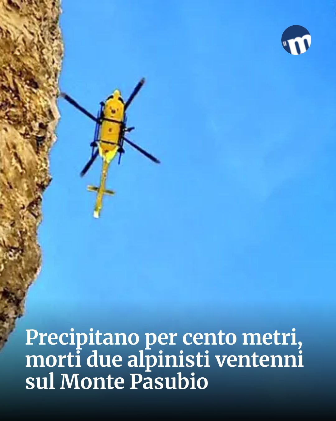 Post Instagram @socialbeat.test: Precipitano per cento metri, morti due alpinisti ventenni sul Monte Pasubio...