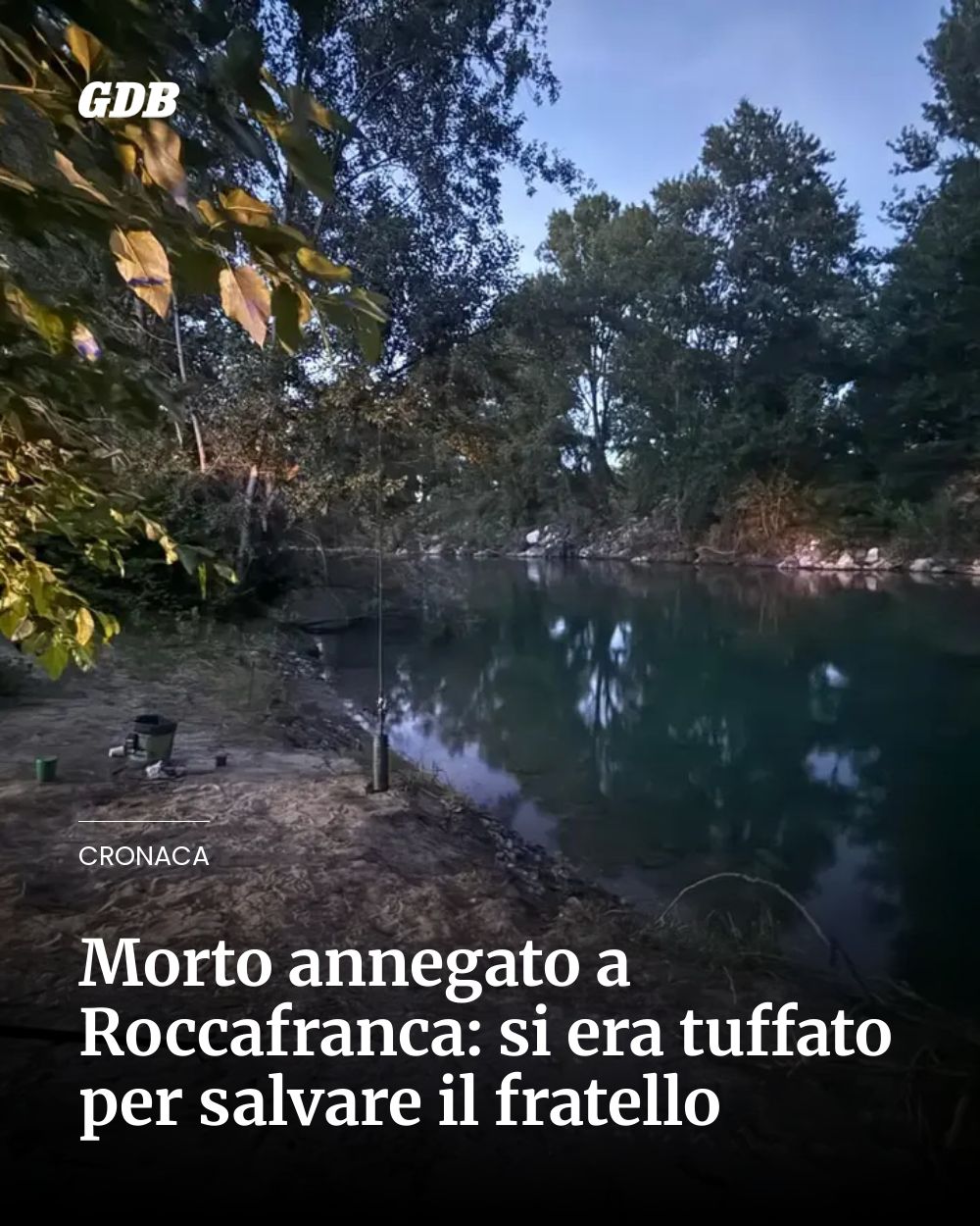 Post Instagram @giornaledibrescia: Morto annegato a Roccafranca: si era tuffato per salvare il fratello...