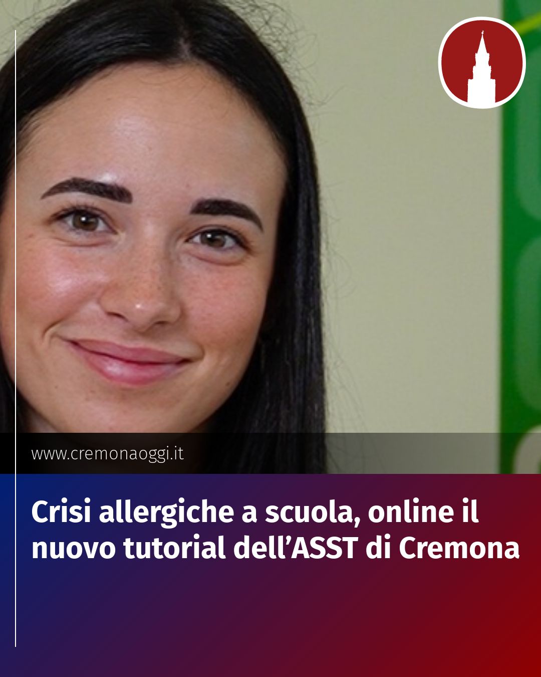 Post Instagram @Cremona_Oggi: Crisi allergiche a scuola, online il nuovo tutorial dell’ASST di Cremona...