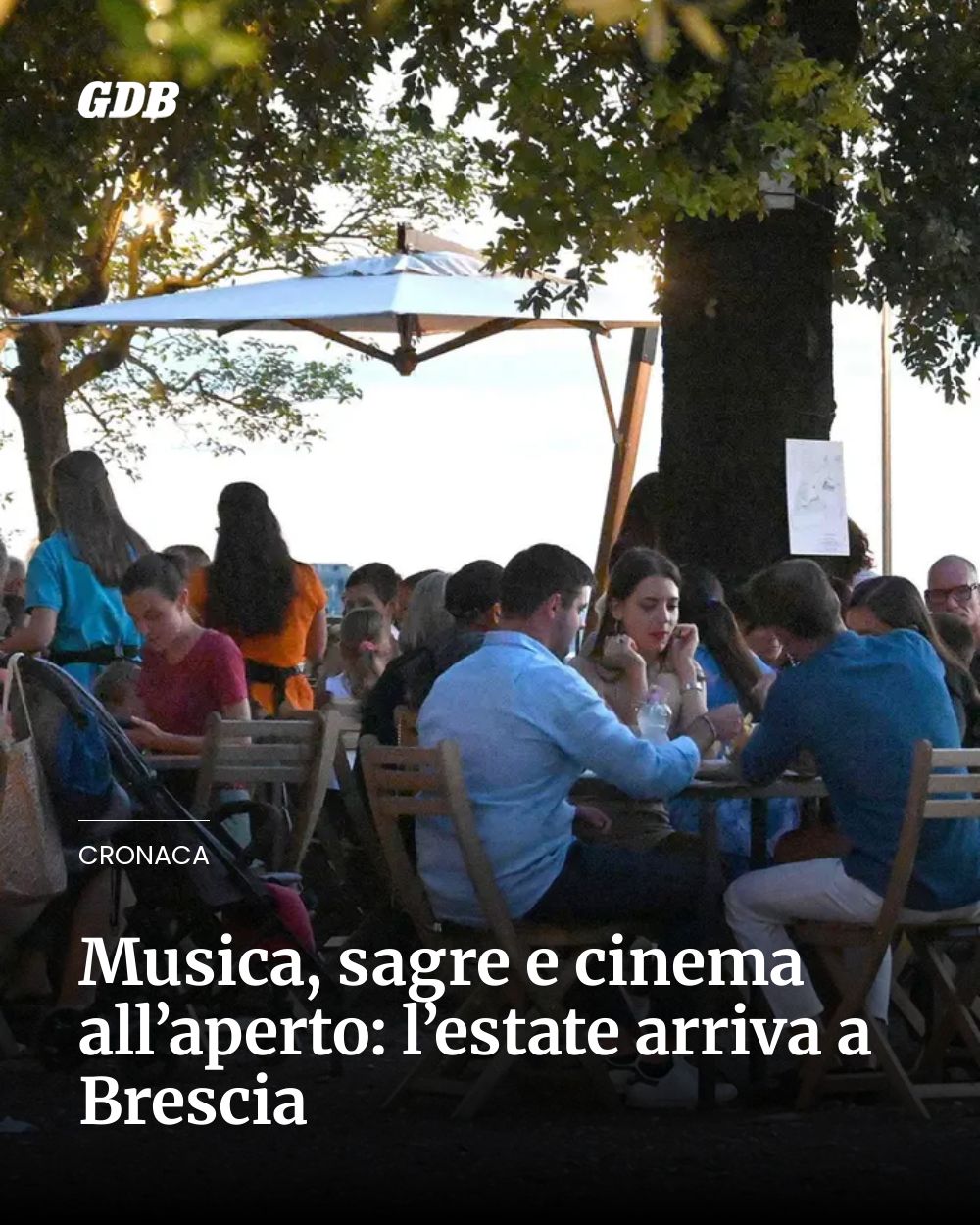 Post Instagram @giornaledibrescia: Musica, sagre e cinema all’aperto: l’estate arriva a Brescia...
