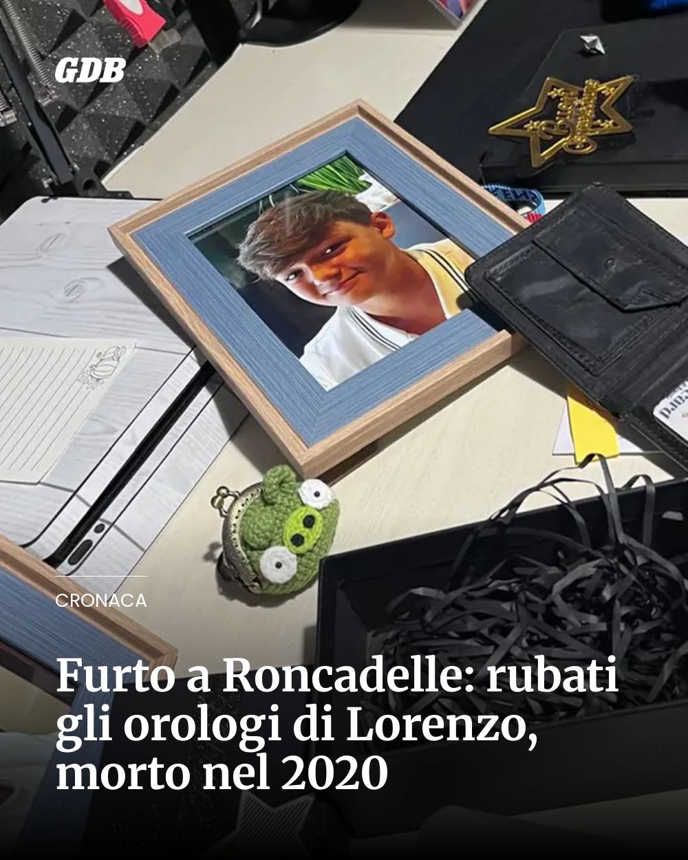 Post Instagram @giornaledibrescia: Furto a Roncadelle: rubati gli orologi di Lorenzo, morto nel 2020...