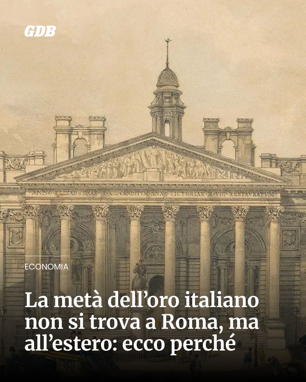 Post Instagram @giornaledibrescia: La metà dell’oro italiano non si trova a Roma, ma all’estero: ecco perché...