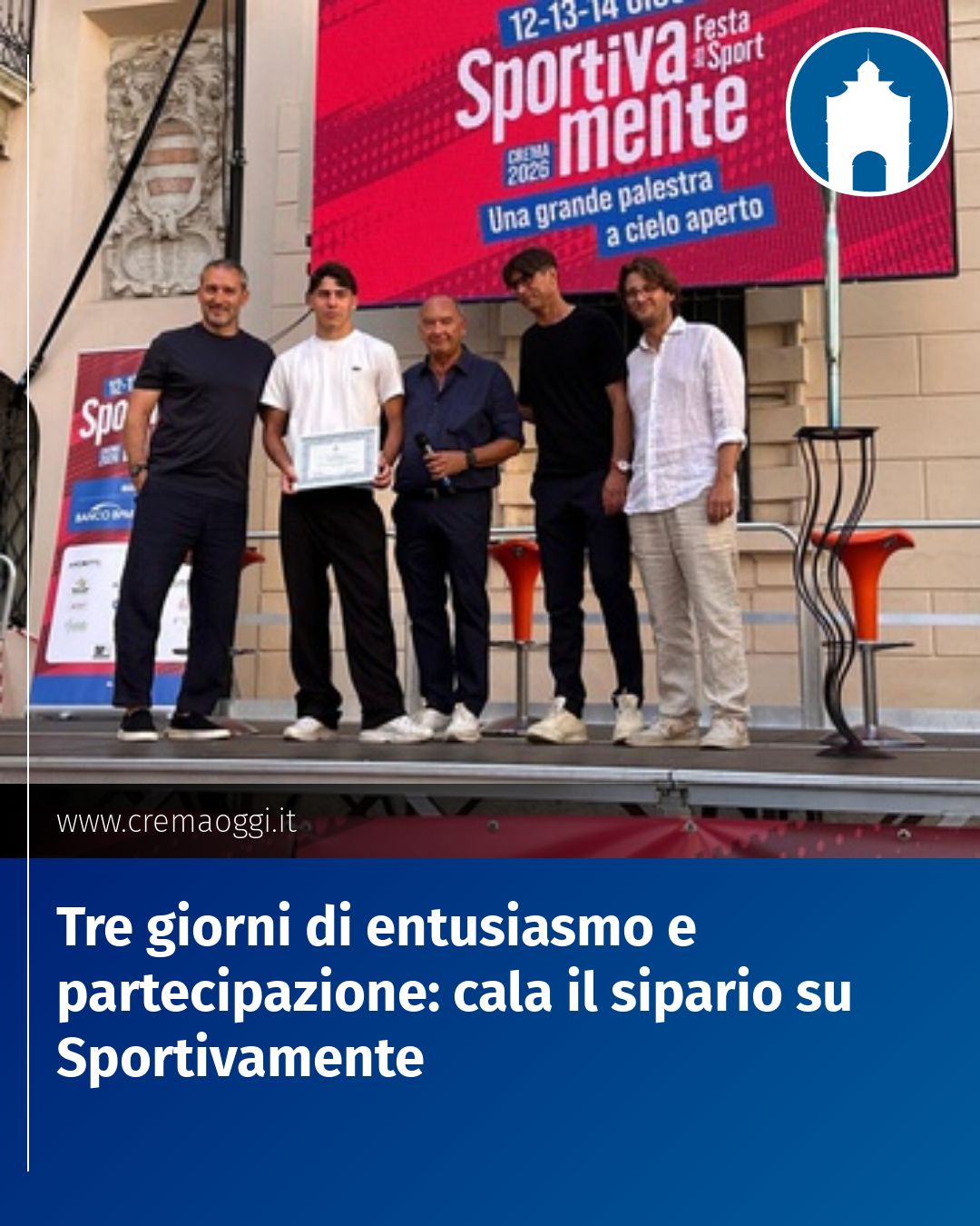 Post Instagram @redazione@cremaoggi.it: Tre giorni di entusiasmo e partecipazione: cala il sipario su Sportivamente...