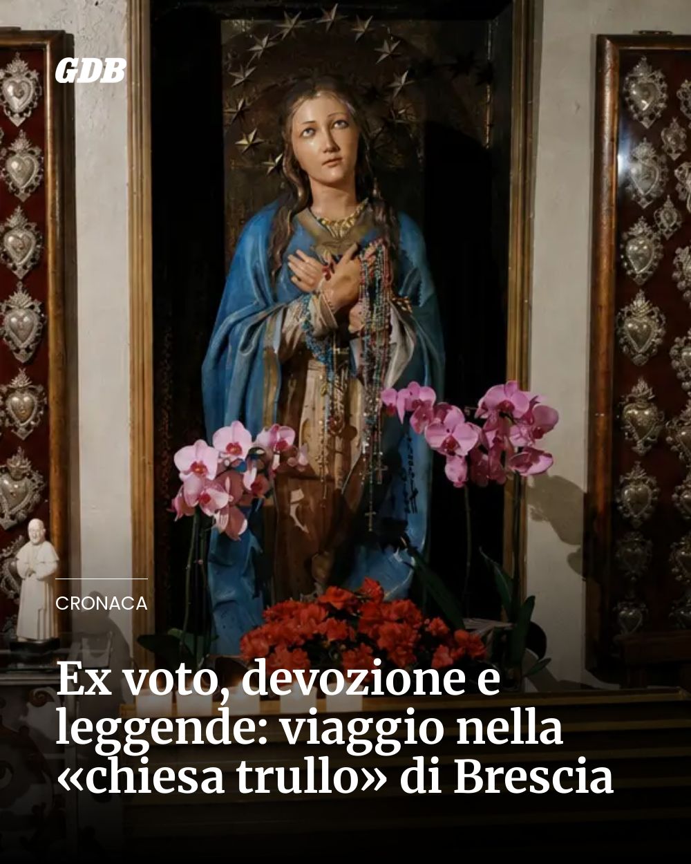 Post Instagram @giornaledibrescia: Ex voto, devozione e leggende: viaggio nella «chiesa trullo» di Brescia...