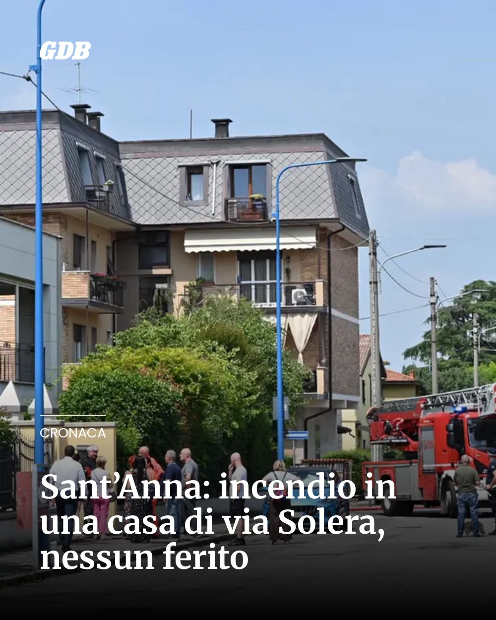 Post Instagram @giornaledibrescia: Sant’Anna: incendio in una casa di via Solera, nessun ferito...