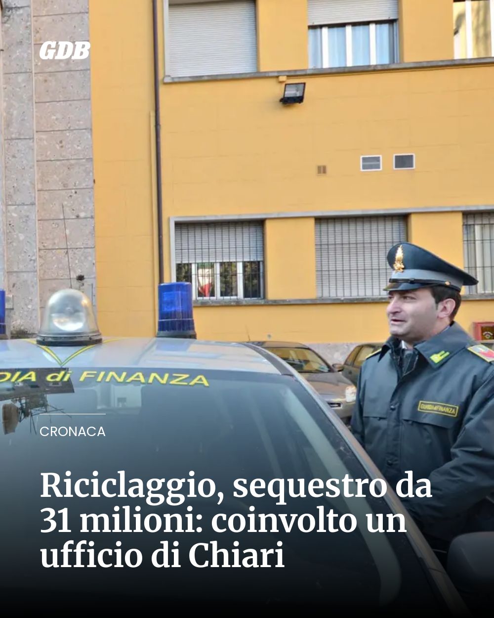 Post Instagram @giornaledibrescia: Riciclaggio, sequestro da 31 milioni: coinvolto un ufficio di Chiari...