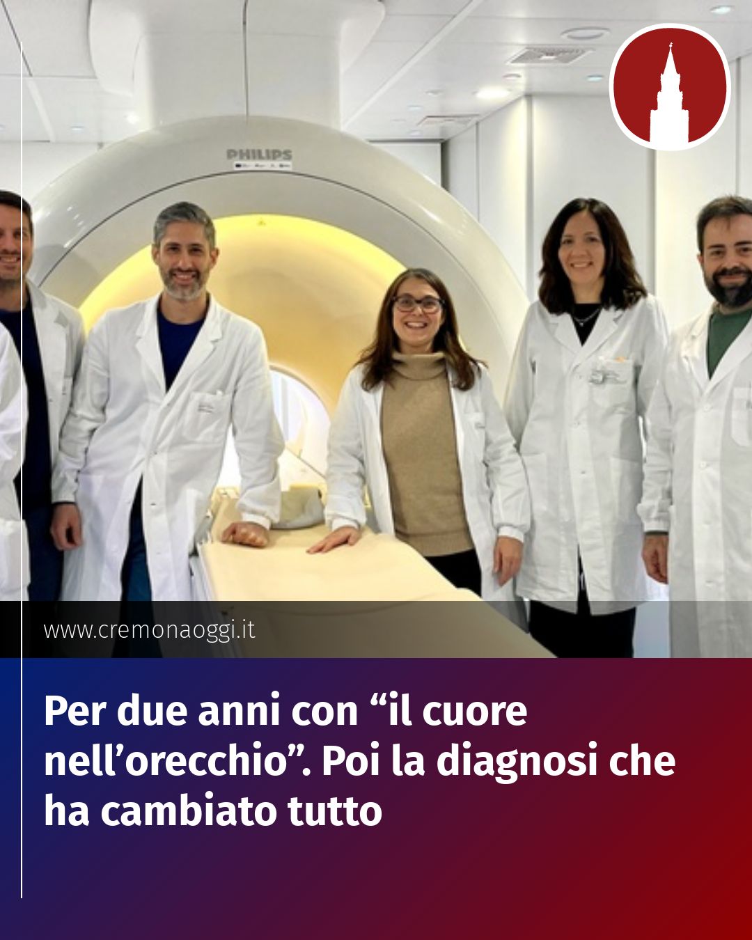 Post Instagram @Cremona_Oggi: Per due anni con “il cuore nell’orecchio”. Poi la diagnosi che ha cambiato tutto...