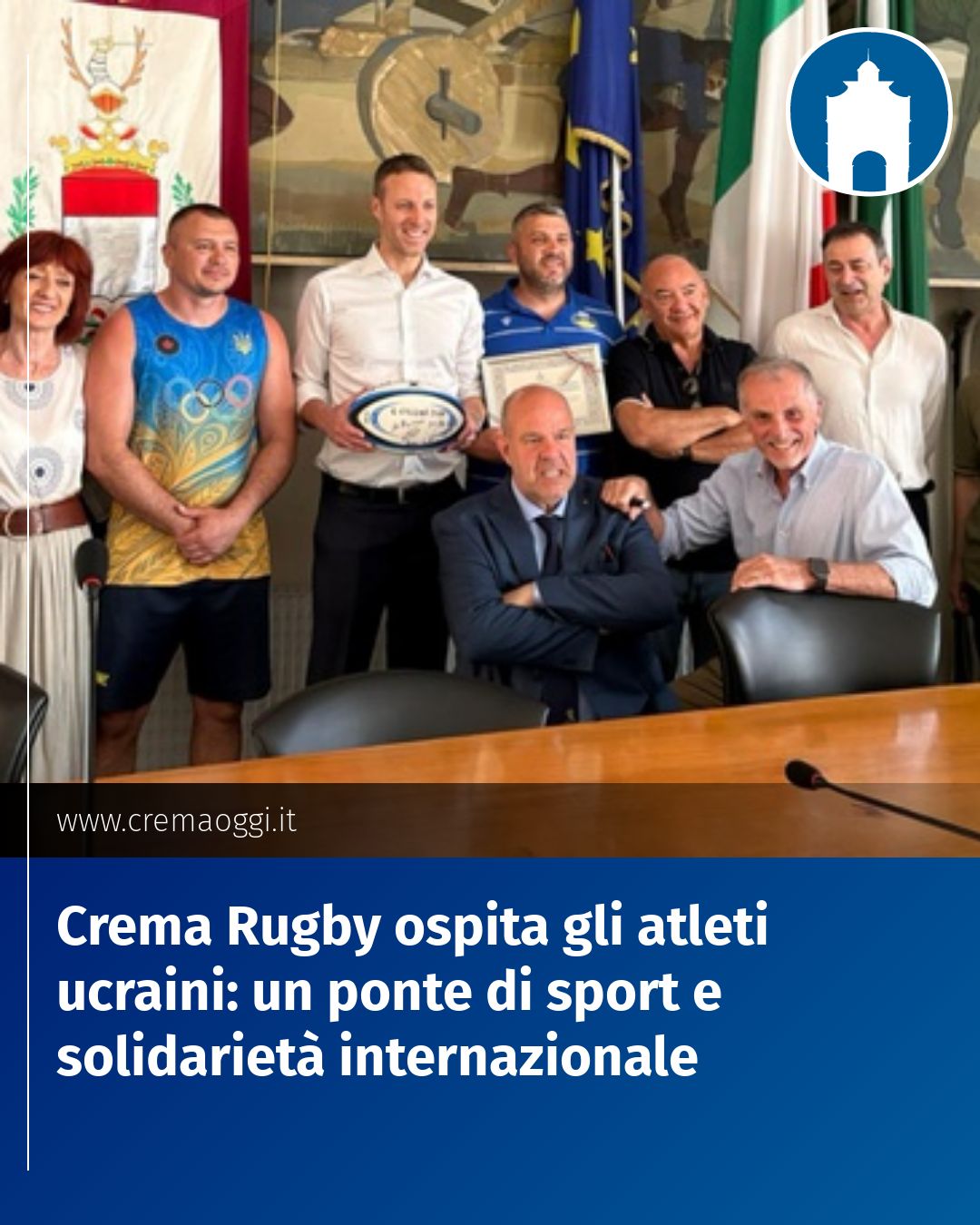Post Instagram @redazione@cremaoggi.it: Crema Rugby ospita gli atleti ucraini: un ponte di sport e solidarietà internazionale...