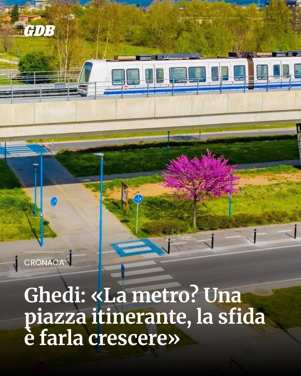 Post Instagram @giornaledibrescia: Ghedi: «La metro? Una piazza itinerante, la sfida è farla crescere»...