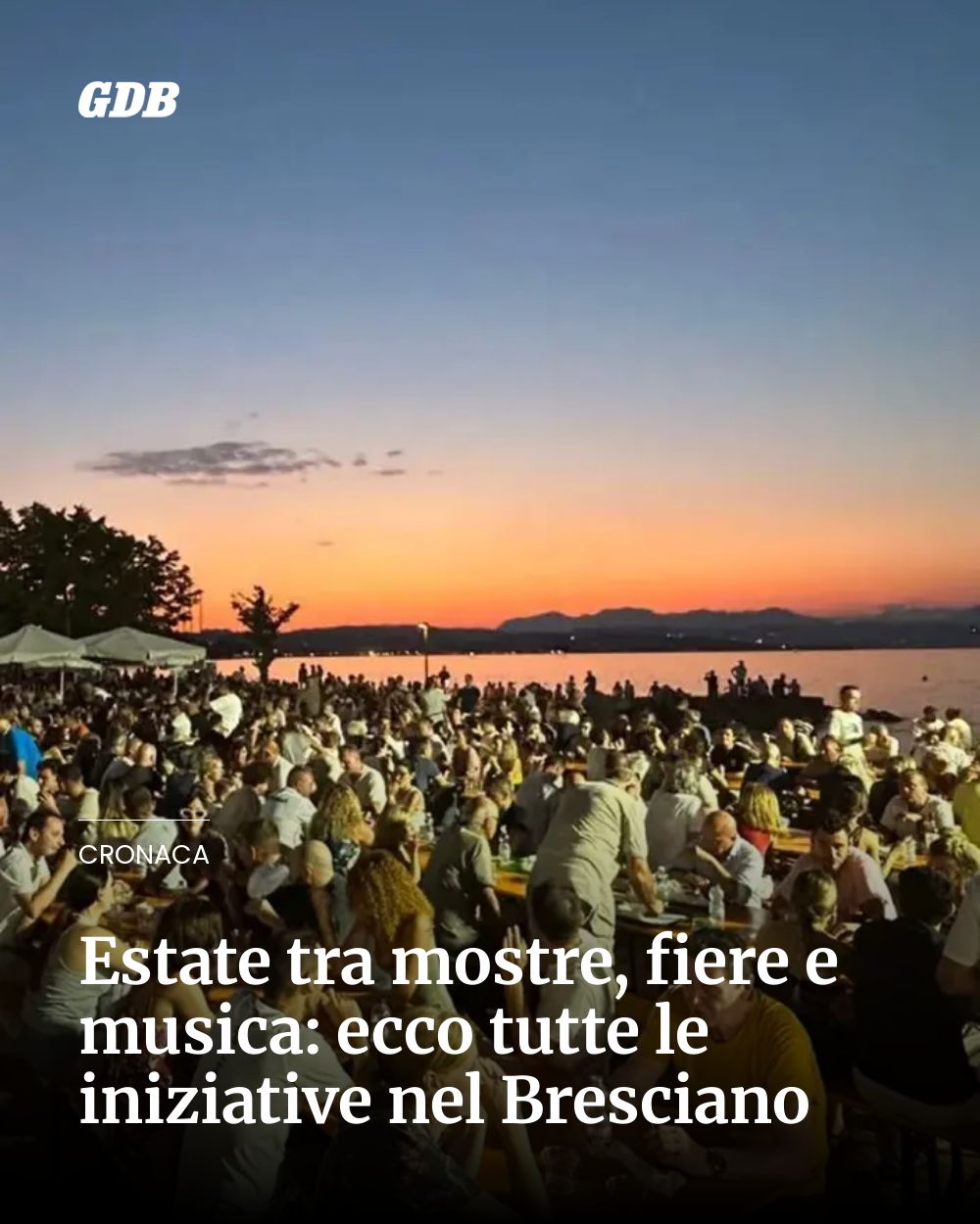 Post Instagram @giornaledibrescia: Estate tra mostre, fiere e musica: ecco tutte le iniziative nel Bresciano...