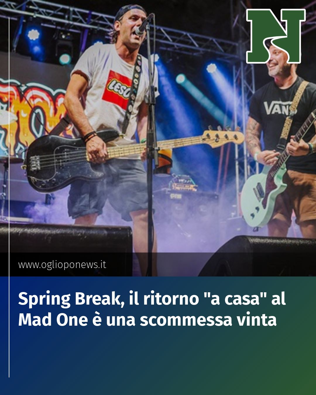 Post Instagram @redazione@oglioponews.it: Spring Break, il ritorno "a casa" al Mad One è una scommessa vinta...